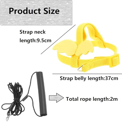 Haustier Papagei Vogel Geschirr und Leine,Papageien Vogelgeschirr,Vogel Geschirr Leine,Fluggeschirr Verstellbares,Verstellbares Geschirr für Papageien für den Außenbereich Geeignet für Papageien
