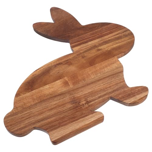 Planche à découper en bois lapin minkissy pour simplifier vos buffets de Pâques - 2