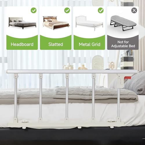 Real Relax Bed Rails for Elderly Adults Safety, Folding Bed Railings for Seniors Fit Full Twin King Queen Size, for Elderly Adults Rail Assist for Seniors Safety Bed, 48.6"x16.3" - Thumbnail 5