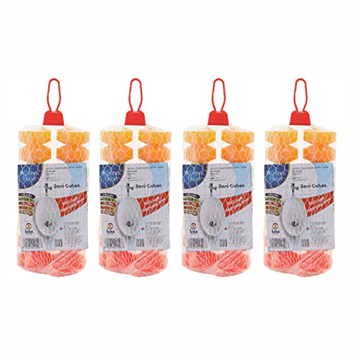 Image of Urinal Cubes Sanitary Floral Deodorizer 200GM Pack of 4 Releases Fragrance Eliminates Bathroom Odor Improves Toilet Hygiene for Washbasin and Urinals (Multicolor)