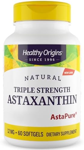 Healthy Origins, Triple Strength Astaxanthine, Dépôt, 12mg, de Ha...