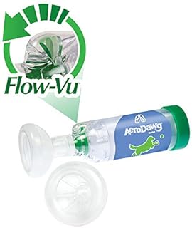 AeroDawg The Original Canine Aerosol Chamber Inhaler Spacer for Small Dogs and Puppies with Exclusive Flow-VU* Indicator