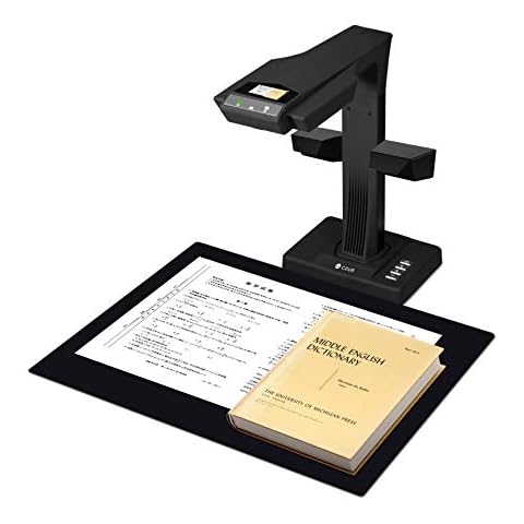 CZUR ET18-P Upgrade Book Scanner, Document Scanner with OCR and WiFi Function, Convert PDF / Word / Excel for Scan Surface up to A3 A4, Fits Win and Mac, 18MP HD Camera Cover
