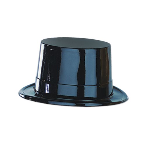 Plastique noir topper Beistle 66624NUPC pour harmoniser un thème de soirée sombre