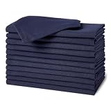 Amazon Basics Reusable Stain and Wrinkle Resistant Cloth Napkins, 100% Recycled...