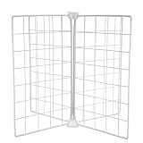 GANAZONO Divisore per Frigorifero in Metallo 4 Scomparti e Pannello Divisorio Ventilato, Organizer per Congelatore Pozzetto, per Uso Domestico e Conservazione Alimenti