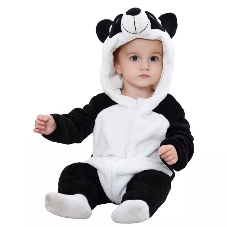 BRANDONN Unisex Baby Flannel Jumpsuit Panda Style Cosplay Clothes Bunting Outfits Snowsuit Hooded Romper Outwear (Blue Bear, 6-9 Months) (B09Z87L5RN) Amazon Price History, Amazon Price Tracker
