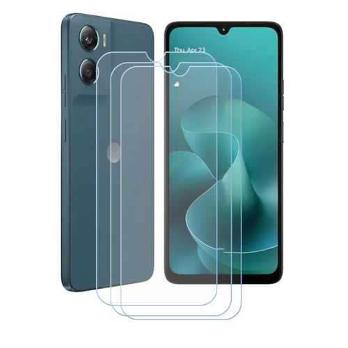 LCEHTOGYE 適用 Motorola Moto G06 Power用強化ガラス、3パックバブルフリースクリーンプロテクター、HDガラスプロテクター、用強化ガラス9H硬度保護フィルム適用 Motorola Moto G06 Power (6,88")