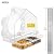 iBorn 2026 New Window Bird Feeders for Outdoors Wind-Proof Tray Lock,Cardinal Bird Feeder with Strong Suction Cups for Window Birds Watching, Chewproof PC, for Parent &Child