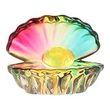 Construction en cristal élégante : façonné en cristal, ce vase en forme de coquillage, réalisé à la main, dégage une grande élégance et offre une finition claire et transparente qui met en valeur sa beauté