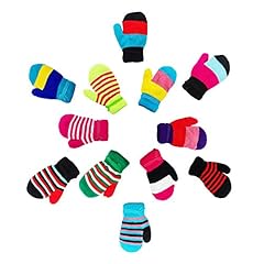 Assorted Striped Mittens