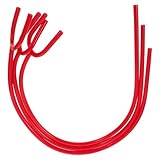 Beaupretty 3 Stück Stethoskop Flexschläuche Verlängerungsschlauch aus Pvc Rot Langlebig Sicher für Medizinisches Stethoskop Zubehör