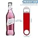 KTOJOY 3 Pack Bottle Openers,Beer Bottle Openers, Speed Openers, Stainless Steel Flat Bottle Opener with Exquisite Packaging, for Kitchen, Bar or Restaurant 7 inches Red, Black, Blue