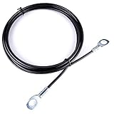 Fitness Pulley Cable,Replacement Cable Machine Accessories,Cable Pulley Attachments for Gym -Thick 5mm(0.2inch) Heavy Duty Steel Wire Rope for Home Gym Cable Pulley Machine (Type-A, 79 inches)