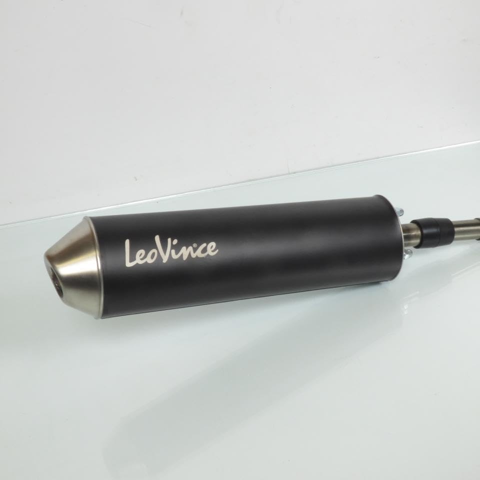 Leovince - Tubo de escape para moto Derbi 50 Senda Drd X-Treme 2004 a 2017 3408BN /HM V6 negro paso bajo