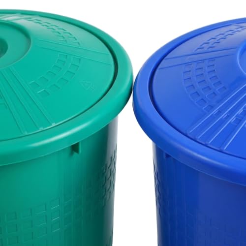 Image of AIR O MATIC Wet & Dry Dustbin Combo Pack of 2 Dustbins for Home & Office (13 LTR + 13 LTR)