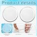 Geiserailie 6 Pcs Amputee Pads Prosthetic Liner Patch Prosthetic Leg Pads Prosthesis Liner for Leg Amputee Gifts, Reduce Friction and Skin Irritation (3.9 Inches)