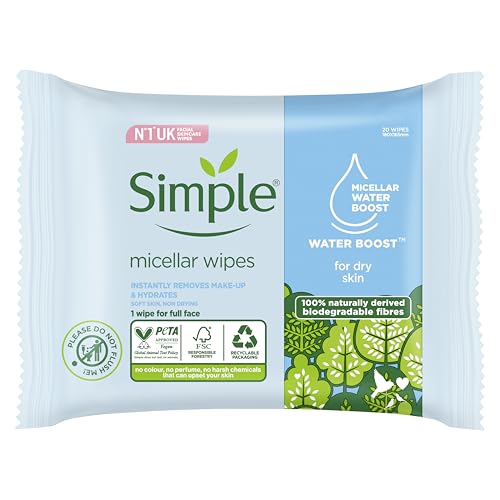 Simple Kind to Skin Hydrating Cleansing Wipes 20 wipes