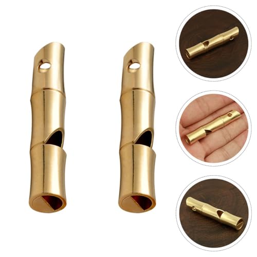 Set de 2 silbatos de emergencia de latón para exteriores miniatura 7