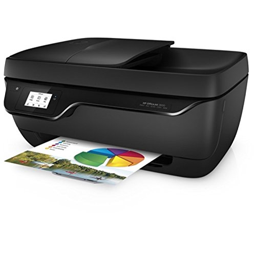 HP OfficeJet 3833, Stampante Multifunzione a Getto di Inchiostro, Scanner, Fotocopiatrice e Fax, ADF, Wi-Fi, Wi-Fi Direct, App HP Smart, Design Compatta, 2 Mesi di Servizio Instant Ink Inclusi, Nero