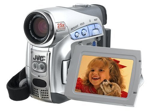 JVC GR-D295U Câmera de vídeo MiniDV Hi-Band com zoom óptico de 25x