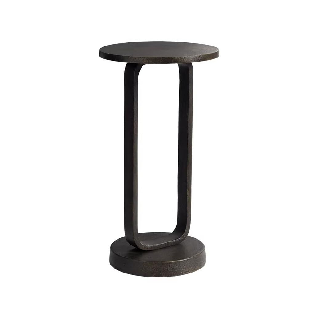 Side Table Creative Round Art Small Side Table Simple Balcony Bedroom Bedside End Tables