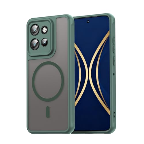 Image of Compatible with Motorola ThinkPhone 25 Case Cover,Compatible with MagSafe,Anti-Fall,Compatible with Motorola Edge 60 Neo XT2509-1 Cell Protective Phone Case Green