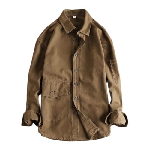 Chemise de travail coton manches longues homme pour le bricolage et le quotidien