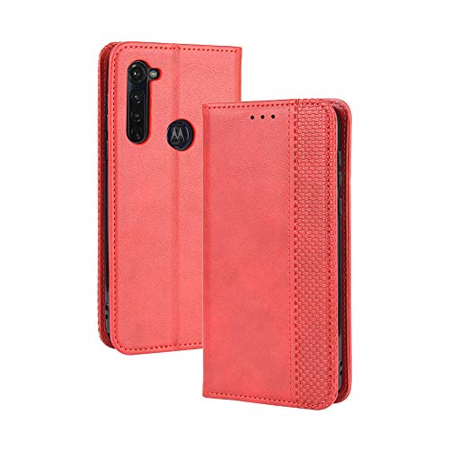 Dedux Rétro Coque Compatible avec Motorola Moto G Pro Cover, Etui Portefeuille en Cuir Fermeture...