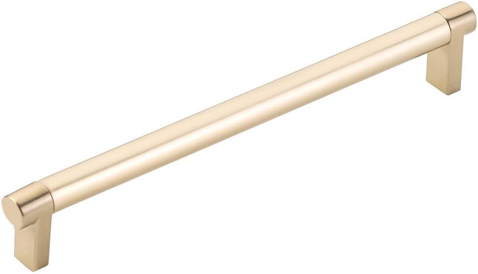 Satin Brass Smooth 8" Cabinet Pull Handle