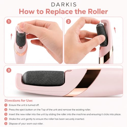 Image of DARKIS Callus remover for feet, dead skin remover electronic pedicure tools | Perfect foot scrubber and cleaner machine (Pink)