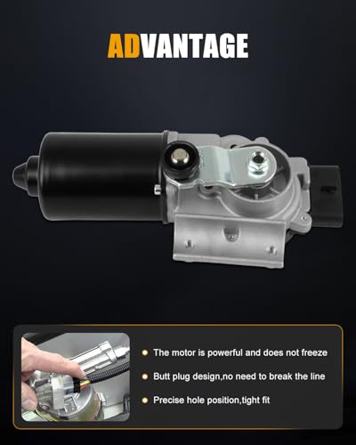 Image of ROADFAR Front Windshield Wiper Motor Fit for Pontiac for G6 2005-2008 | For Chevrolet For Malibu 2008|For Chevrolet For Vectra 2007 2008|For Saturn For Aura 2007 2008|Replace 22711010|4 Pins