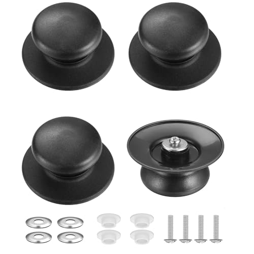 Silikon Topfdeckelgriffe - Hochtemperaturbeständige Ersatzknöpfe 5,5x5,5cm