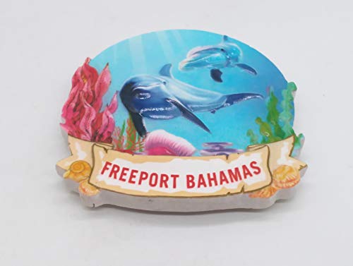 Imán decorativo cuadrado de resina 7x7 cm Freeport miniatura 2