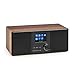 Produktbild auna - Connect 120 WN, Internetradio, Digitalradio, WLAN-Radio, Netzwerkplayer, DAB/DAB+ / UKW-Tuner mit RDS, Bluetooth, MP3-USB-Port, AUX-Eingang, Wecker, Sleep-Timer, walnuss