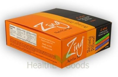 Zing Nutrition Bar - Chocolate Peanut Butter - pack of 12 bars