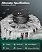 SCITOO Alternator 11258N Fits for Nissan for Altima 2007-2012,for Sentra 2007-2012,for Rogue 2011-2013,2.5L, 3 Pins plug, High Output Alternator 12V 110Amp CW 6-Groove Clutch Pulley TG12C032 TG12C116