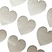 Price comparison product image Silver Heart Stickers (x24) - for Cards, Gifts, Anniversary, Valentine & Birthday Presents, Wedding Favours & Party Decoration