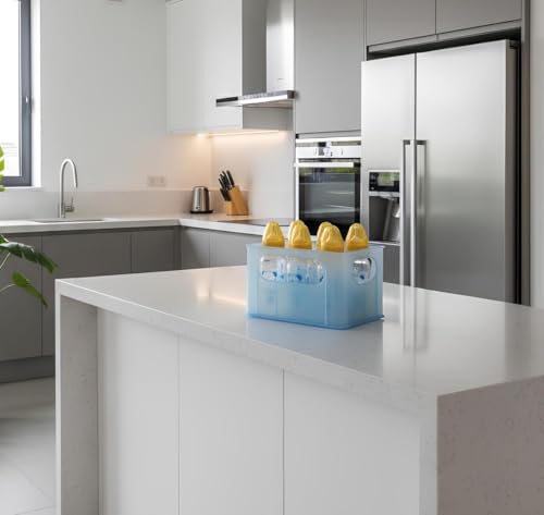 dBb-Remond 177246 Flaschenhalter für 6 große oder kleine Fläschchen, Blau transparent