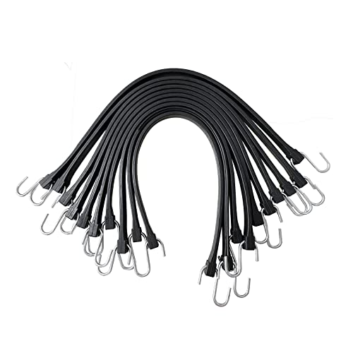 ROBLOCK 31" Rubber Tarp Straps – 100% EPDM S Hook Bungee view 2