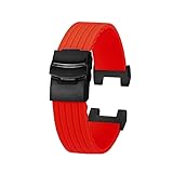 ERAKAFZTTK Cinturino for Orologio in Silicone concavo modificato Adatto for Casio G-Shock MTG-B2000 Cinturino for Orologio da Uomo Impermeabile Nero Blu(Red BK)