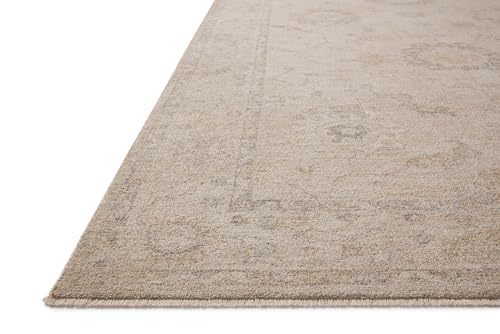 Image of Loloi Chris Loves Julia Louisa Oatmeal /Slate 9'-6 inch x 13'-1 inch Area Rug