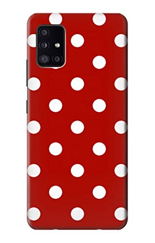 Étui Samsung Galaxy A41 rouge à pois - Housse de protection antichoc fine pour smartphone