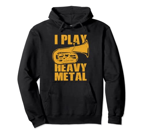 I play heavy metal - tuba Sudadera Cover
