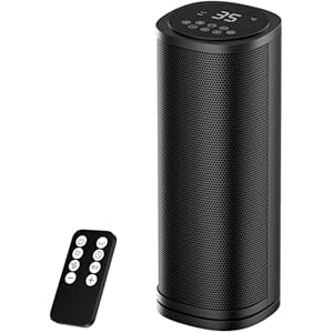 Vairtinary 1800W Heizlüfter Energiesparend mit Fernbedienung, 41 CM PTC Keramik Heizlüfter Leise, 70°Oszillierend Elektroheizung, 12h-Timer & Überhitzungsschutz, für Schlafzimmer, Zuhause