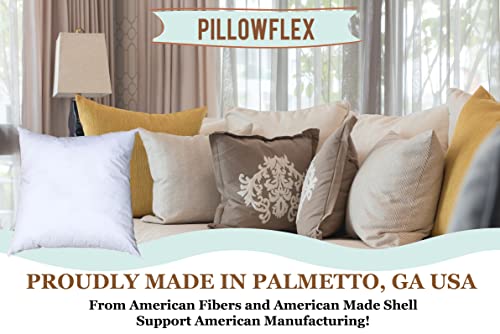 Pillowflex 17X17PC Premium Polyester Pillow Insert - 17X17 Pillow Form - Machine Washable, Accent Throw Insert, Small Square Throw Size Couch Pillow Sham Insert thumb #3