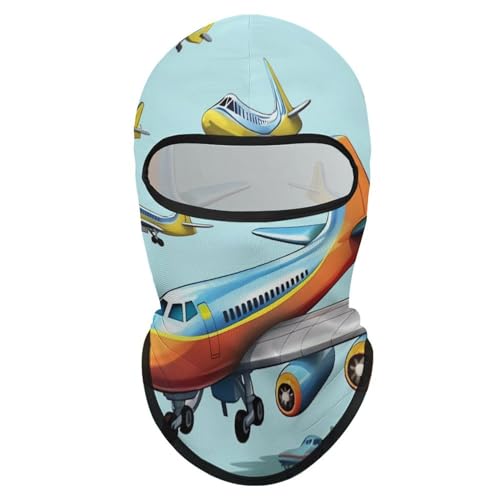 Balaclava para Hombre y Mujer, Máscara de Aire con Dibujo de Avión, Cubreboca Integral para Ciclismo, Esquí y Motocicleta miniatura 7