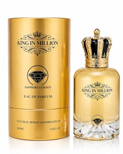 SAPPHIRE'S CHOICE Million Parfum pour Homme | La Uno Million Men Spray Edp Eau De Parfum 100ml | Parfum arabe rose, ambre et musc | Spray de parfum Million Men fabriqué...