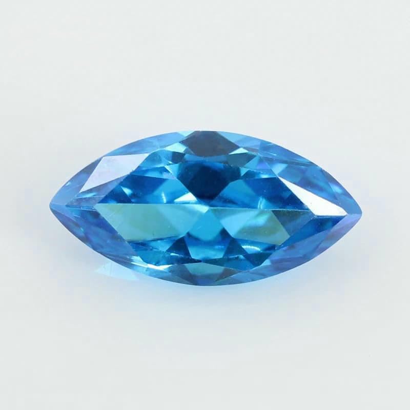 2 x 4,0 mm ~ 10 x 20 mm, 50 Stück/Los, Marquise-Form, Zirkonia-Stein, mehrfarbig, brillant geschnitten, lose synthetische Edelsteinperlen für Schmuck, weiß, 10 x 20 mm, 50 Stück