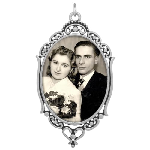 Bridal Bouquet Photo Charm Oval